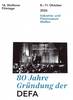 14. Wolfener Filmtage "80 Jahre Gründung der DEFA" deckblatt programm